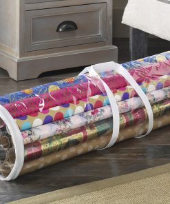 Alternative view of Whitmor 6044-4924 Clear Gift Wrap Organizer - Zippered Storage for 25 Rolls